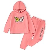 Yoxindax Toddler Kid Girls Clothes Colorblock Hoodie Leopard Print Sweatsuits Top 2PC Fall Outfit Set