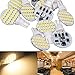10 x Super Bright T10 921 194 Warm White 4.8w RV,Trailer,Camper Interior 24-3528 SMD Boat,landscaping,Wedge LED Light Bulb lamp DC 12V (Pack of 10)