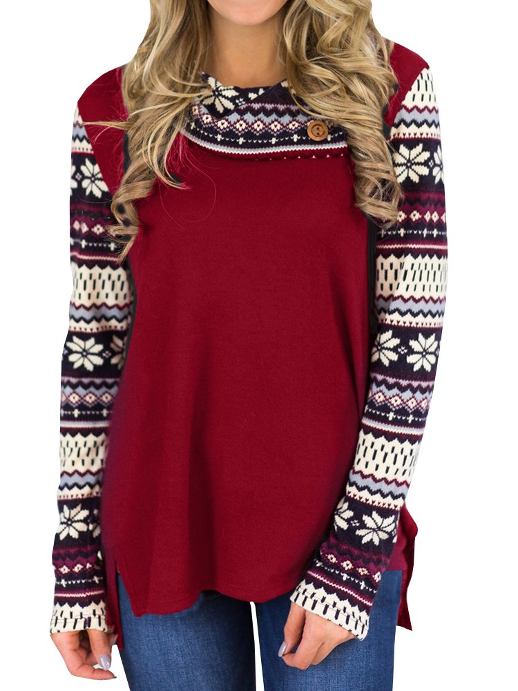 Inorin Womens Casual Cowl Neck Lightweight Sweatshirt High Low Raglan Long Sleeve T Shirt Shirts Tops