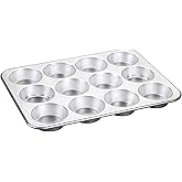 Nordic Ware Natural Aluminum Commercial Muffin Pan, 12 Cup
