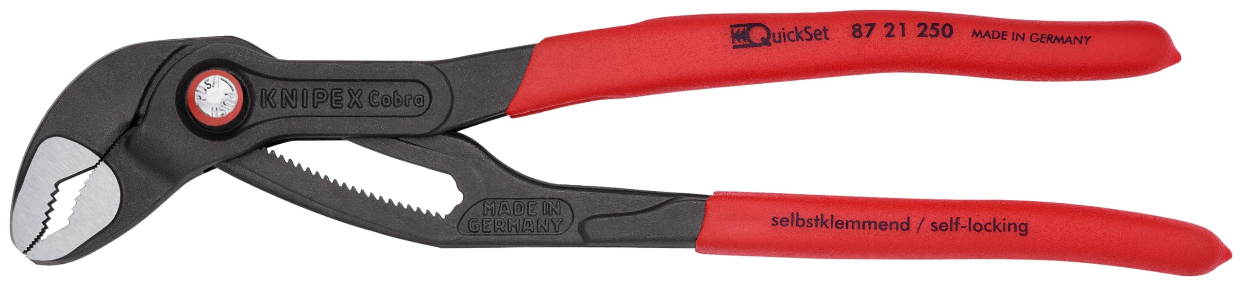 Photo 1 of KNIPEX 87 21 250 Cobra Quick Set Water Pump Pliers, 10-Inch