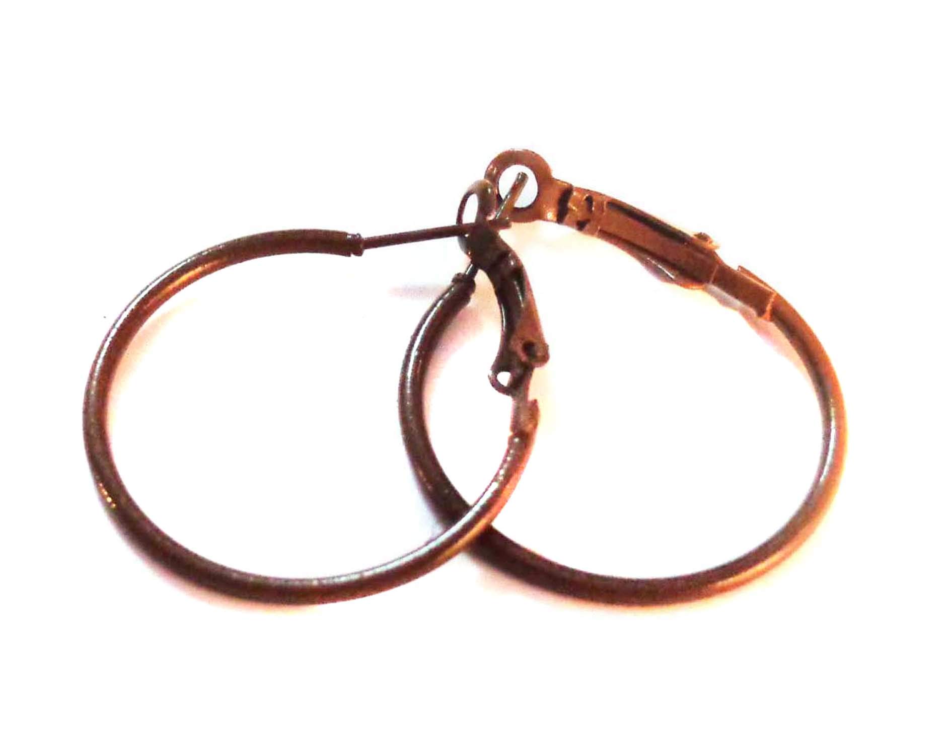 Brown Hoop Earrings 1 inch Hoop Earrings Small Hoops 25mm, Resin