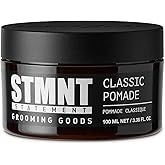 STMNT Grooming Goods Classic Pomade, 3.38 oz | Natural Shine | Strong Control | Easy to Wash Out