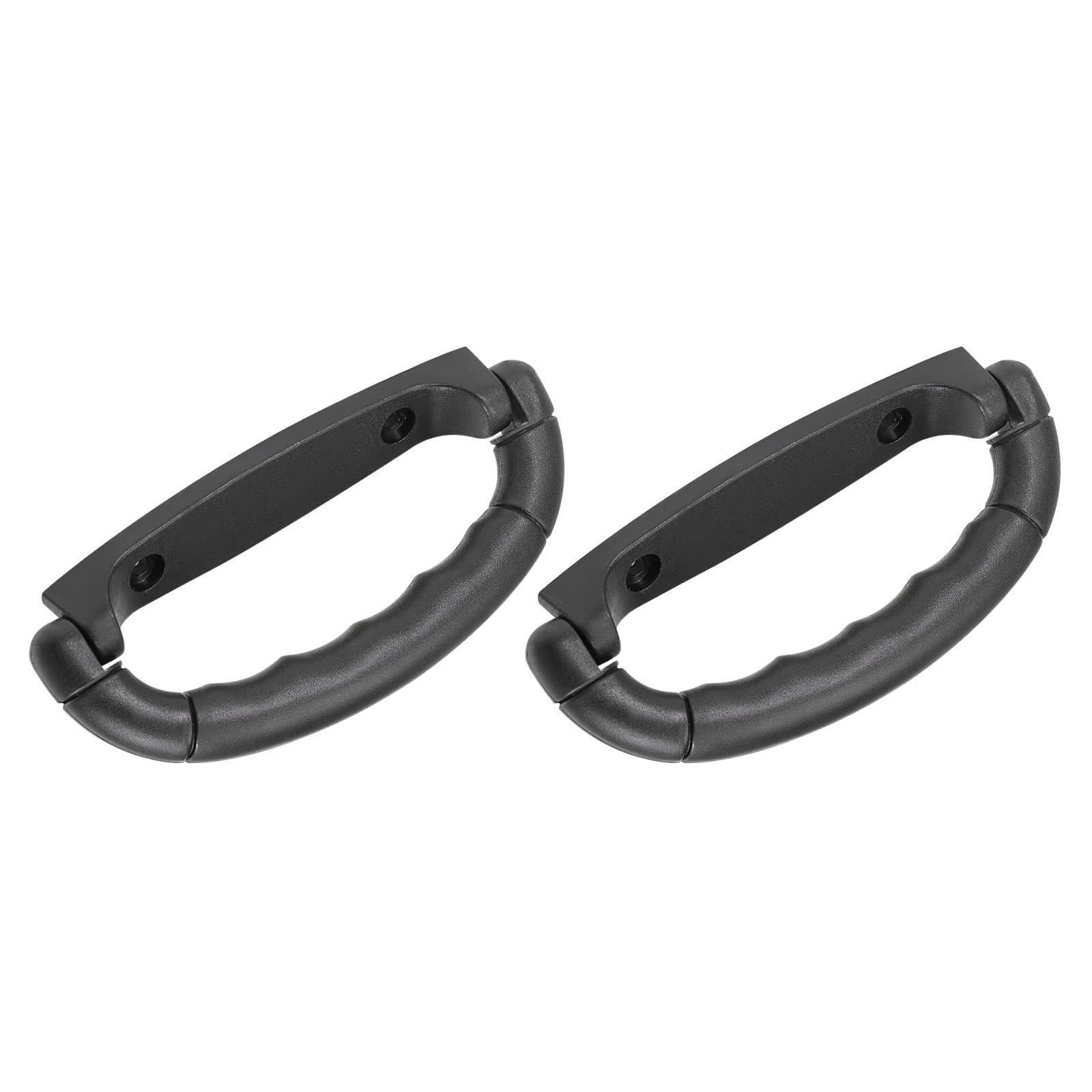 METALLIXITY Luggage Handle (125mm/4.92") 2Pcs, Plastic Pull Handle Grip Replacement - for Home Box Case Suitcase, Black