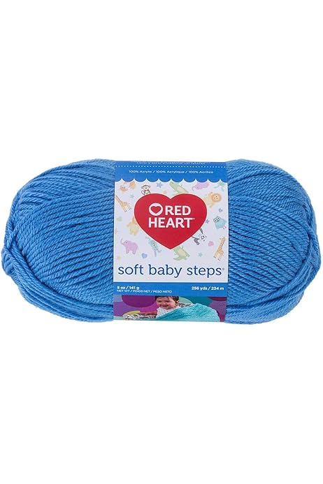 Amazon Com Red Heart Yarn Soft Baby Steps Deep Sky