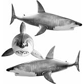 3PCS Inflatable Shark Starfish Pool Toy Balloons Birthday Party Decorations | Inflatable Pool Floats,Animal Balloons,Under the Sea Party,Mermaid Birthday,Baby Shower,Ocean Theme Classroom&amp;Room Decor