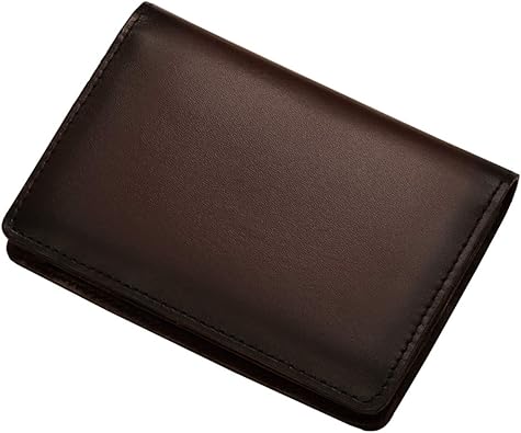 Amazon 名刺入れ メンズ 本革 レザー こがし加工 グラデーション カードケース Hm ダークブラウン 名刺入れ