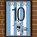 Diego Maradona Poster - Argentina Soccer Art
