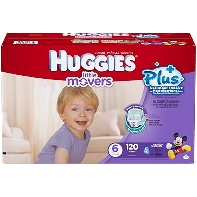 Huggies Little Movers Plus Size 6, 120 Count Diapers Finland Ubuy