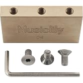 Musiclily Ultra Full Solid Brass Locking Tremolo Bridge Block, 34mm | for Floyd Rose Electric Guitar
