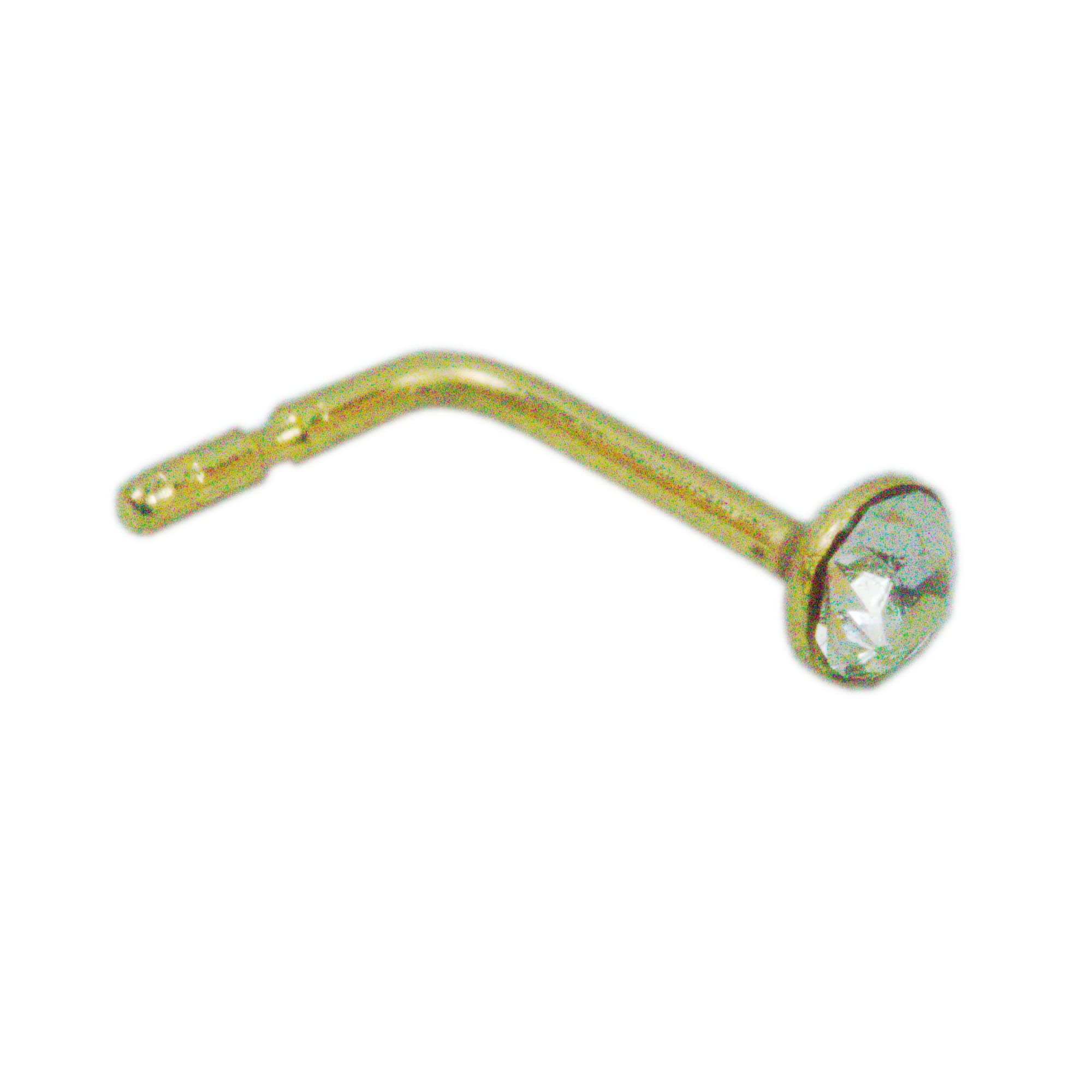 Arranview Jewellery - 2 mm crystal nose stud in 9ct yellow gold