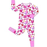 babee Reshinee Viscose Derived from Bamboo Baby Footie Pajamas Convertible Newborn Sleeper for Baby Girl Zipper Onesie 0-24M