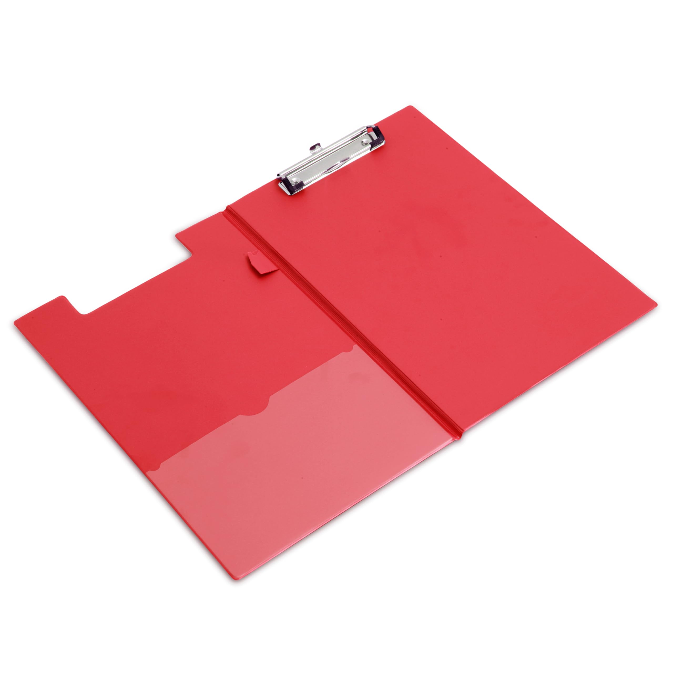 Rapesco VFDCB0R3 Foldover Clipboard with Pocket, A4+, Red