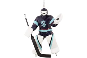 Hallmark NHL Seattle Kraken Goalie Christmas Ornament,Resin 0001OSL1990