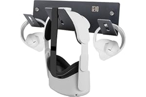 GEVO Wall Mount Multifunctional Stand Hook for Oculus Quest 3, Quest 2, Quest, Rift, Rift S, Valve Index, HTC Vive, HP Reverb G2, Playstation VR Headsets Controllers, Universal Storage Stand Hook