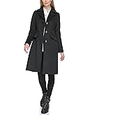 KARL LAGERFELD Women's Luxe Twill Classic Stitch Coat
