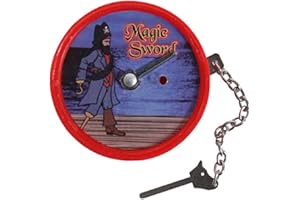 ZERONE Magical Sword Tricks Stage Close Up Show Props Fun Mentalism Props Accessories Appear Vanishing Toys 5.5x5.5cm (Red)