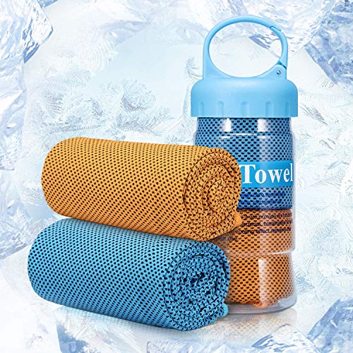 iTrunk Koeldoek, super absorberende zweetdoek voor onmiddellijke koeling, ijskoude sporthanddoek voor yoga, reizen… - Image 8