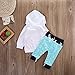 Toddler Infant Baby Boys Deer Long Sleeve Hoodie Tops Sweatsuit Pants Outfit Set (18-24 Months, Blue)