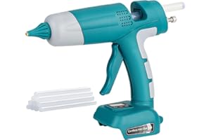 Taingwei Cordless Hot Glue Gun Kit for Makita 18v LXT Battery,100W LED Digital Hot Melt Glue Gun with 10pcs 0.43'' Hot Glue Sticks for Home Repair, Arts & Crafts (Battery not included)