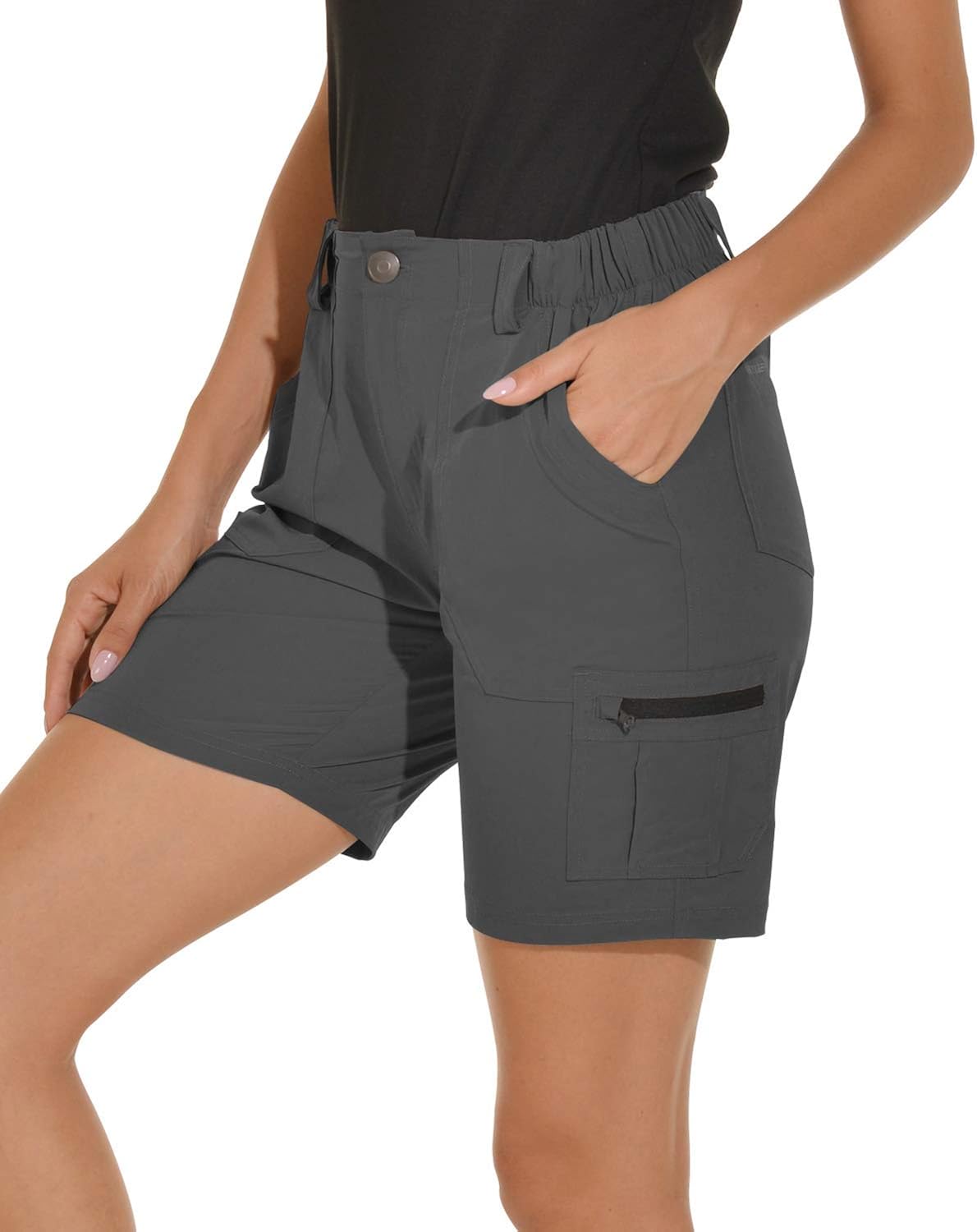 VAYAGER Women's Lightweight Cargo Short for Hiking,Camping and Travel