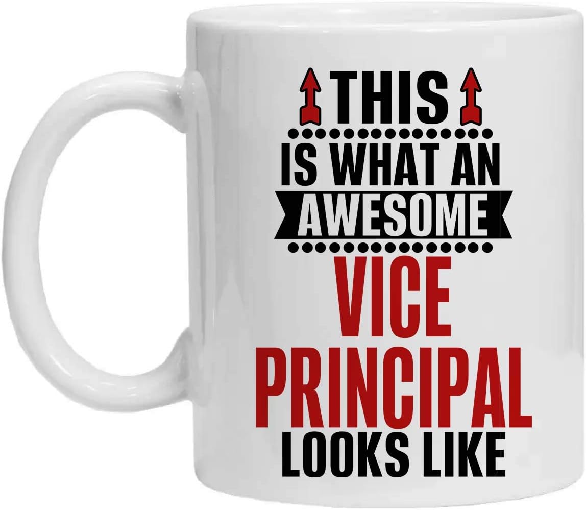 VICE PRINCIPAL Mug - AWESOME VICE PRINCIPAL LOOKS LIKE - Funny 11oz Coffee Mugs - Great Humor Gift For Halloween, Birthday, Christmas