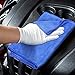 INTEY Car Wash Mitt, Car Cleaning Kit, 2 Packs Microfiber Chenille Wash Glove with 27x12 Inch Towel, Blue