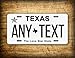 Texas Personalized License Plate Customized Auto Tag 