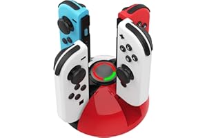 HEIYING Switch Controller Charging Dock for Nintendo Switch/OLED Joy-Con Controller, Joy-Con Charger Stand Station with LED Indicator