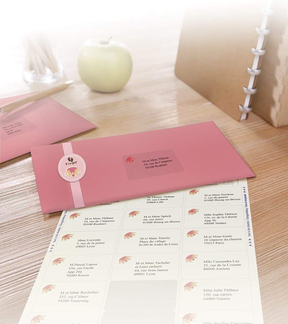 Avery - 126 Transparent Adhesive Labels Inkjet 3.5 x 38.1 mm, 63,5x38,1 mm - Image 3
