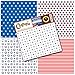 Patriotic Pattern Vinyl Sheets 4th of July Prints 4+1 Pack | USA American Flag Stars & Stripes Red White Blue Printed Pattern for Cricut Silhouette Cameo Craft Cutter | Comparable to Oracal 651