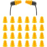 NANLANFAN Replacement Triple Flange Ear Tips for Elgin Discord Gen 3/Rumble | 12 Pairs (Yellow, Large) Soft Silicone Ear Tips
