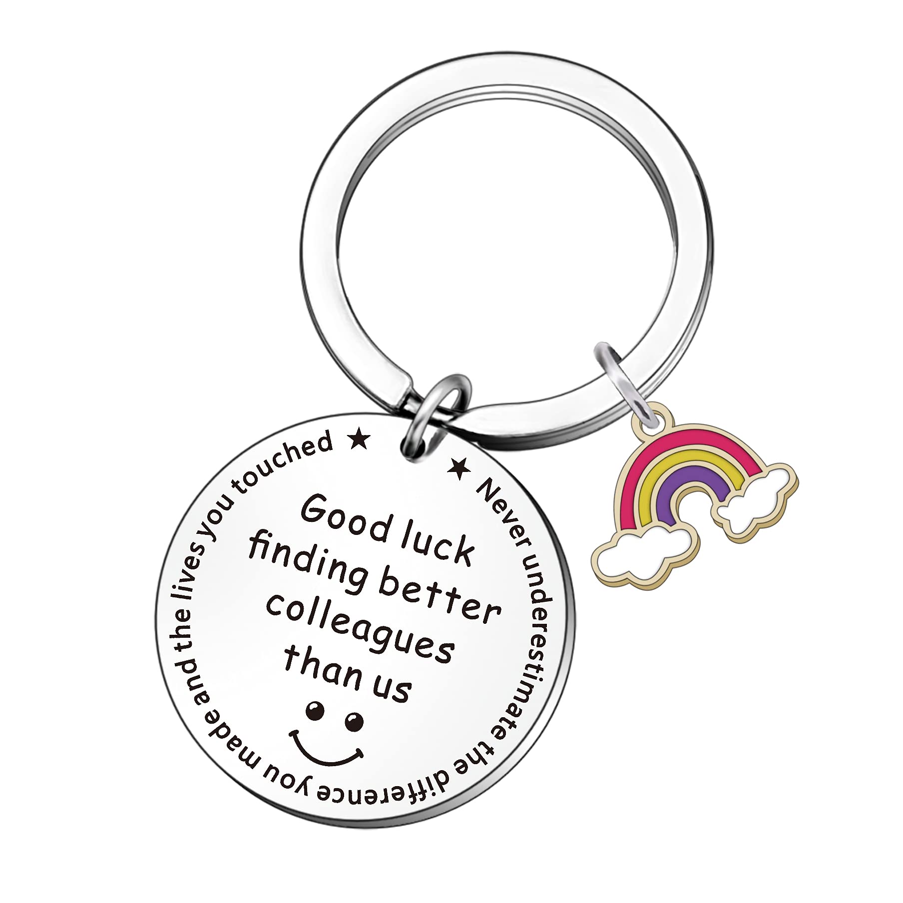 WTOPP Colleague Leaving Gift New Job Keyring Good Luck in Your New Job Coworker Leaving Keyring Funny Farewell Gifts Goodbye Gifts Leaving Present for Colleagues