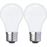 GE Refresh LED Light Bulbs, 40 Watt, Daylight, A15 Ceiling Fan Bulbs (2 Pack)