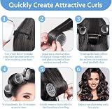 Caija-H Hair Rollers Set 50Pcs with Clips, 4 Sizes Nylon Eco-Friendly view 5