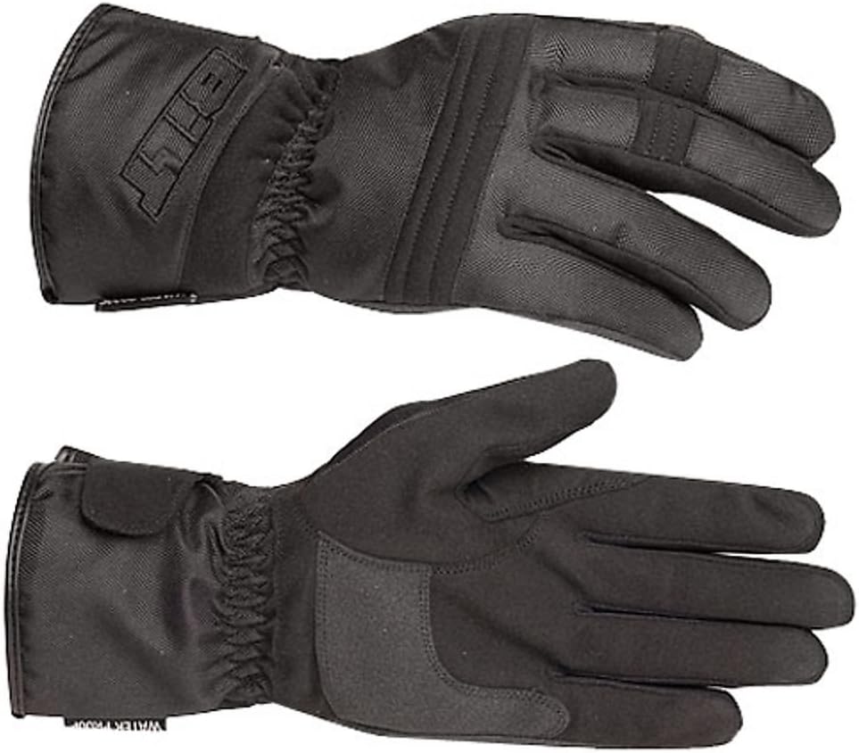 BILT Tempest Waterproof Textile Motorcycle Gloves - LG, Black