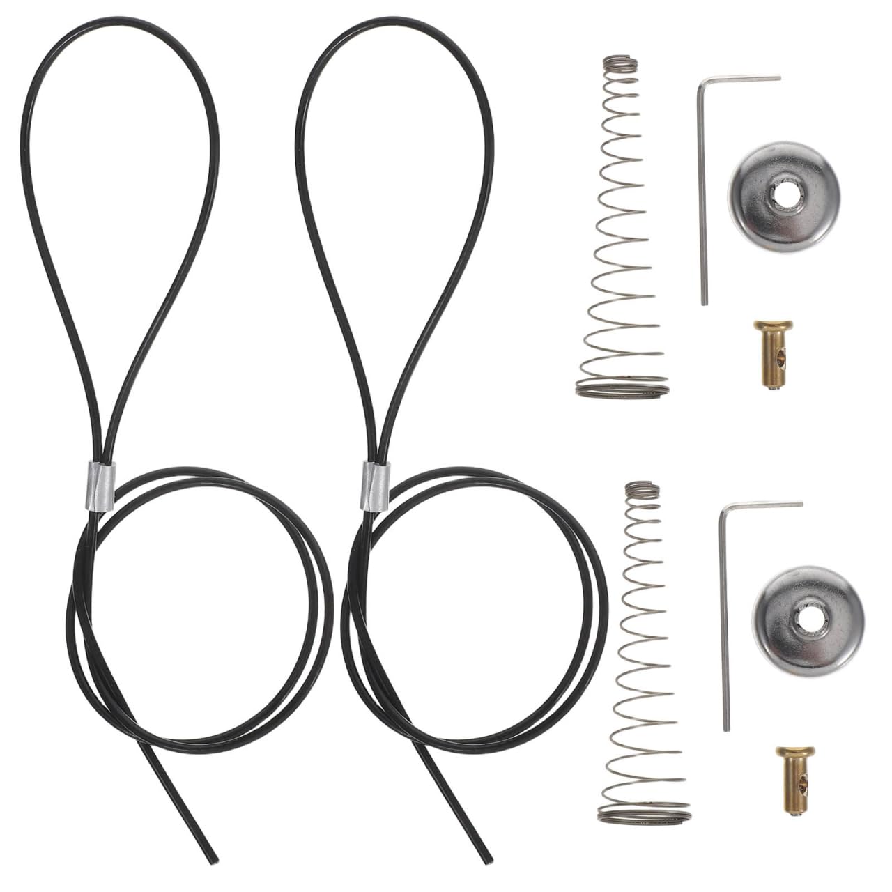 VILLCASE Gate Latch Cable Pull, Stainless Steel Adjustable Gate Latch String Fence Gate Pull Lock Latch Gate Opener for Metal Wooden Fences Garden Backyard Door, 2 Sets