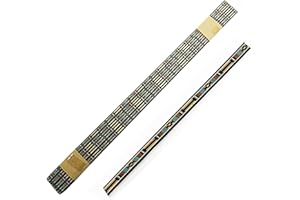 HUATOOL 20PCS Guitar back panel center decoration line Guitar Binding Inlay Body Project Purfling Strip Guitar parts Solid wood DIY guitar material 570 * 5 * 1mm (20pcs G0881G9002)