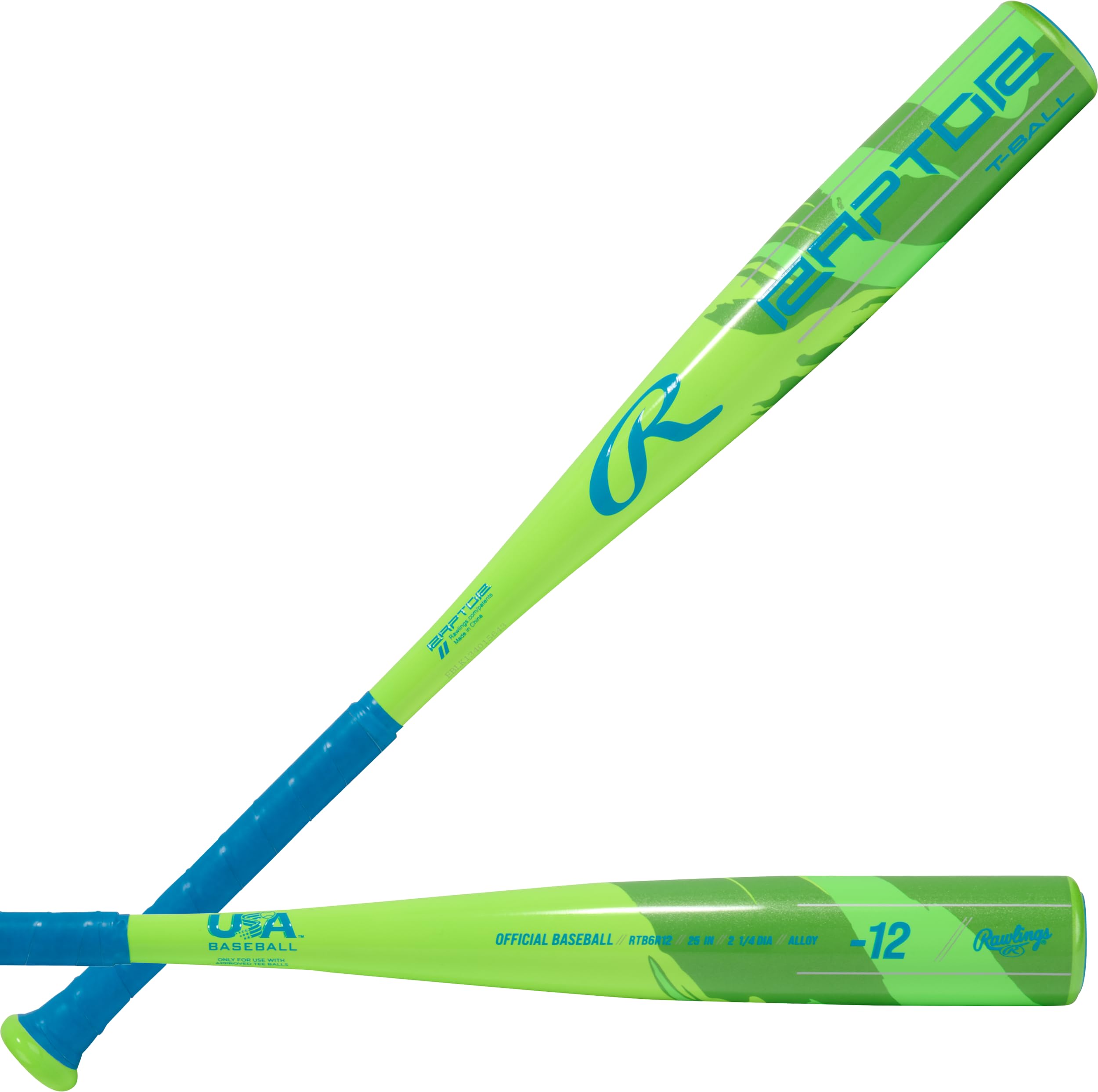 Rawlings | 2026 | Raptor Baseball Bat | USA T-Ball | 2 1/4" Barrel | 24" | -12 Image