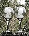 Beetlejuice Wine Glasses, hand engraved, Adam and Barbara wedding glasses, Hand Engraved glasses