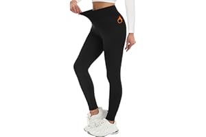 Alaroo Fleece Lined Leggings Women Fall Winter Thermal Warm Elastic High Waisted Tummy Control Workout Yoga Pants
