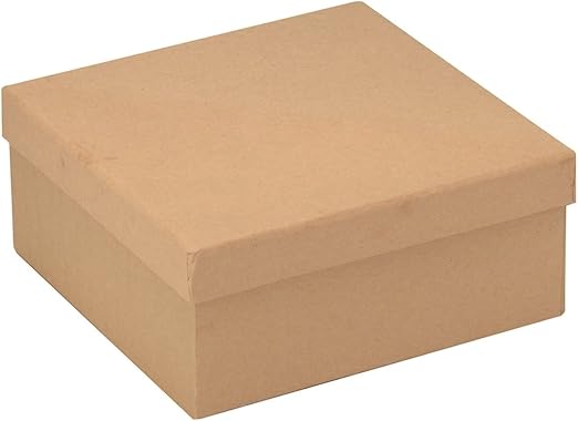GLOREX 6 2022 205 Cuadrado Caja, cartón, Natural, 20,5 x 20,5 x 9 cm: Amazon.es: Hogar