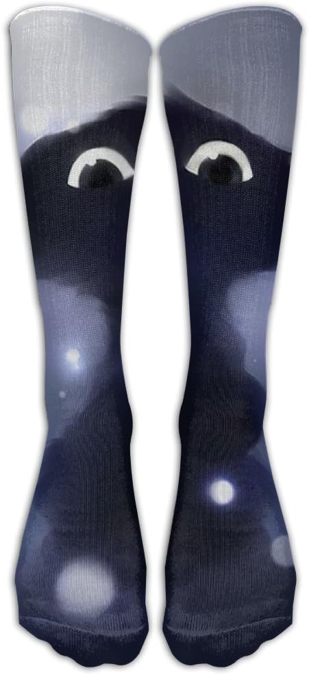 Black-cat 1 Pair Over-The-Calf Socks Cosplay Socks Knee High Lightweight Ribbed Dress Stockings