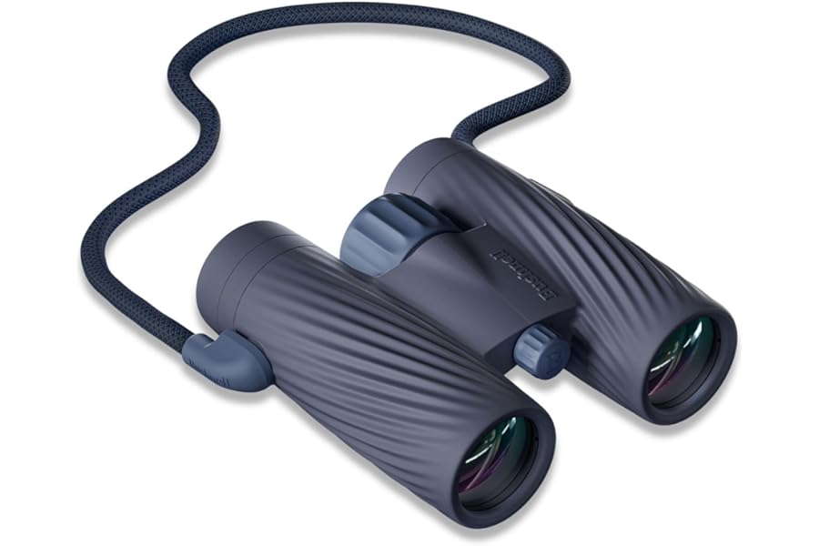 Bushnell A3 8x32 Compact Binoculars for Adults & Kids, Waterproof, Fogproof, 8X Magnification, Fully Multi-Coated Lenses & Rubber Armor - Sky Captain Blue