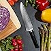 Damascus Chef Knife - Professional Japanese VG10 Gyuto with Bonus Cutting Board and Sheath Gift Set - Cuts Toughest Vegetables with Ease - Hammered Finish Chefs Knives - 8 Inch Kitchen Knife