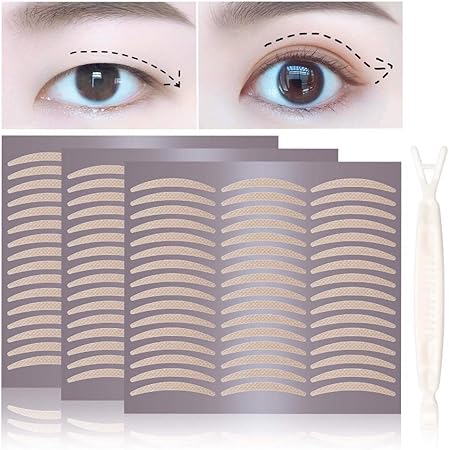 Amazon 二重テープ ふたえまぶたテープ 480枚片面 メッシュアイテープ 極薄 肌色 強力 防水 自然目立たない Yuhan 二重まぶたグッズ 通販