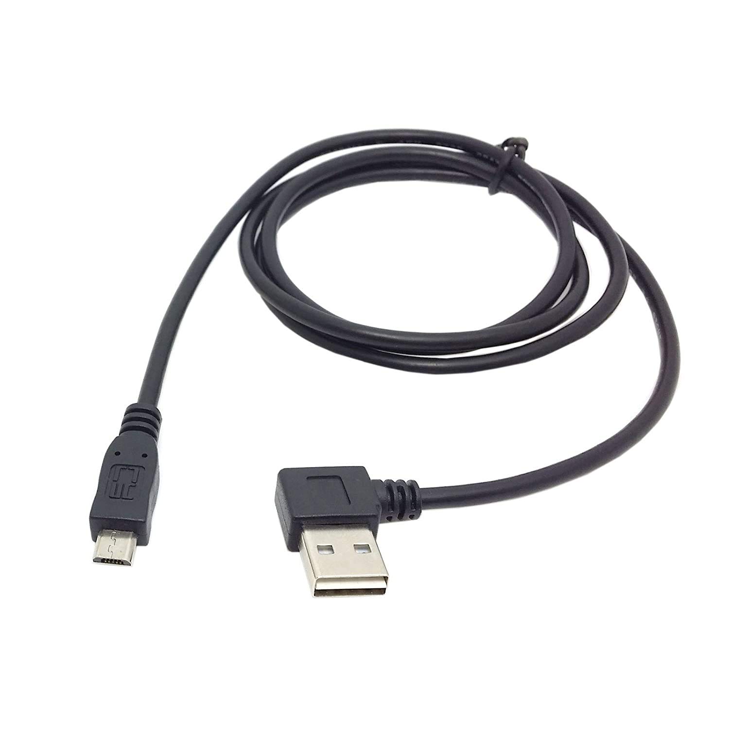 innov8 USB 2.0 A Male to Micro USB 5Pin Male Cable Reversible Design Left & Right Angled 90 Degree - 1m