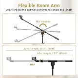 TONOR T35 Microphone Stand with Tablet Holder Tripod Boom Arm Heavy Duty view 5