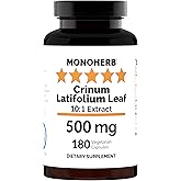 MONOHERB Crinum Latifolium Leaf Extract 500 mg - 180 Capsules