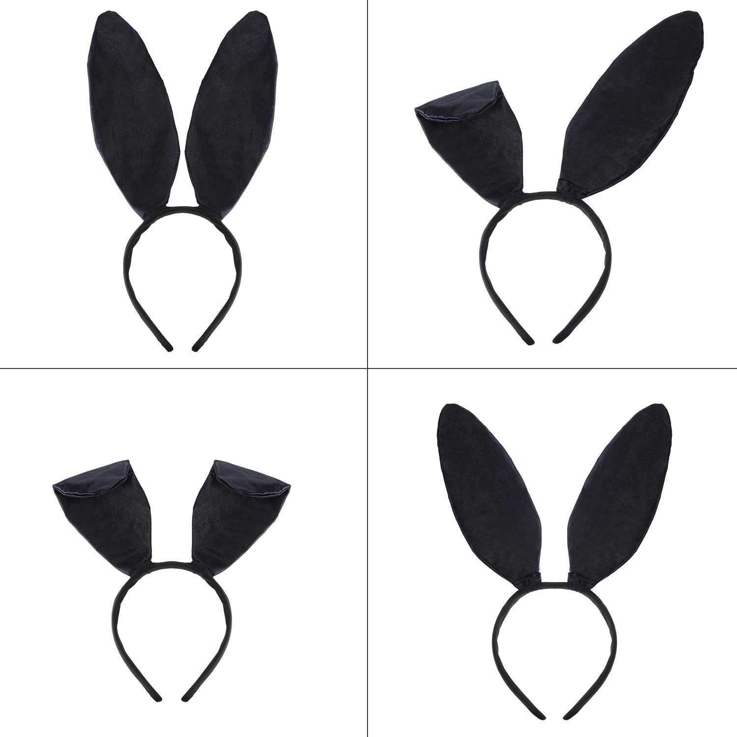 2 Pieces Bunny Ears Headband Rabbit Ear Hairband Masquerade Bunny Headband Costume Accessories for Halloween Christmas Party: Toys & Games